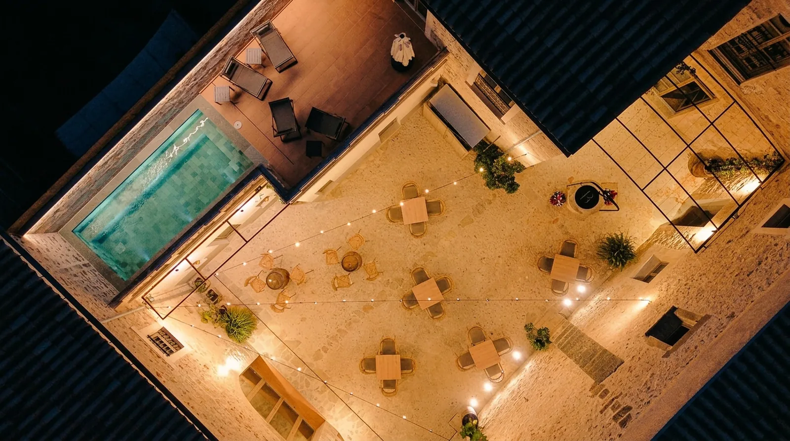 BYTRA Boutique Hotel at dusk